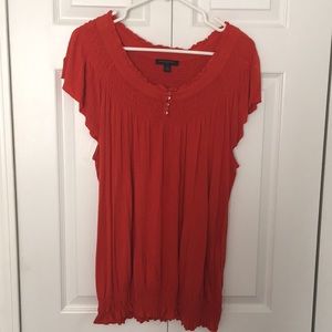 Banana Republic Orange stretchy T-shirt